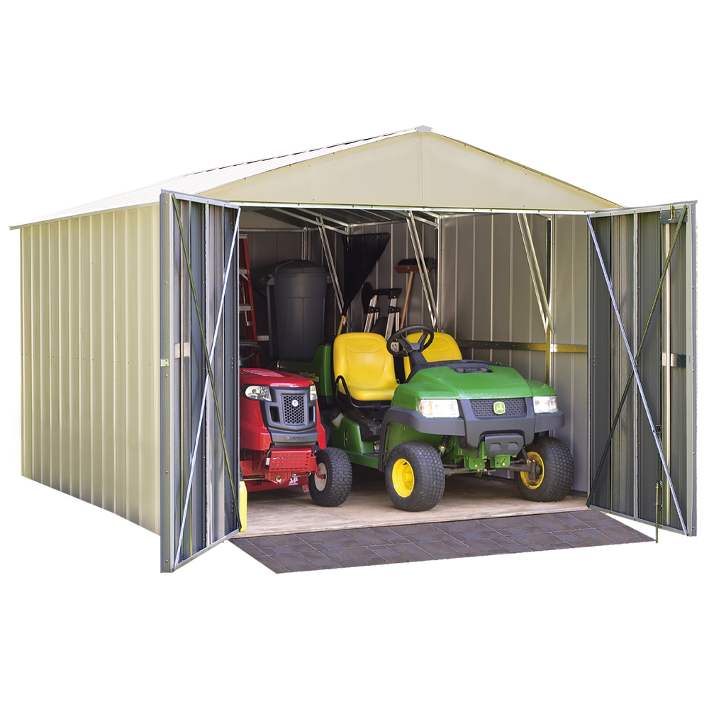 Arrow Commander Steel Storage Building In Eggshell