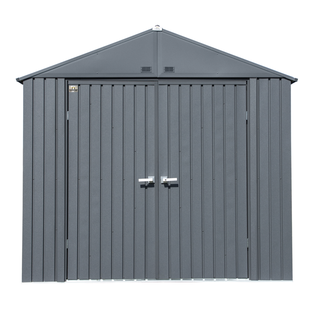 Arrow Elite Steel Shed 8 x 6 Ft. In Anthracite
