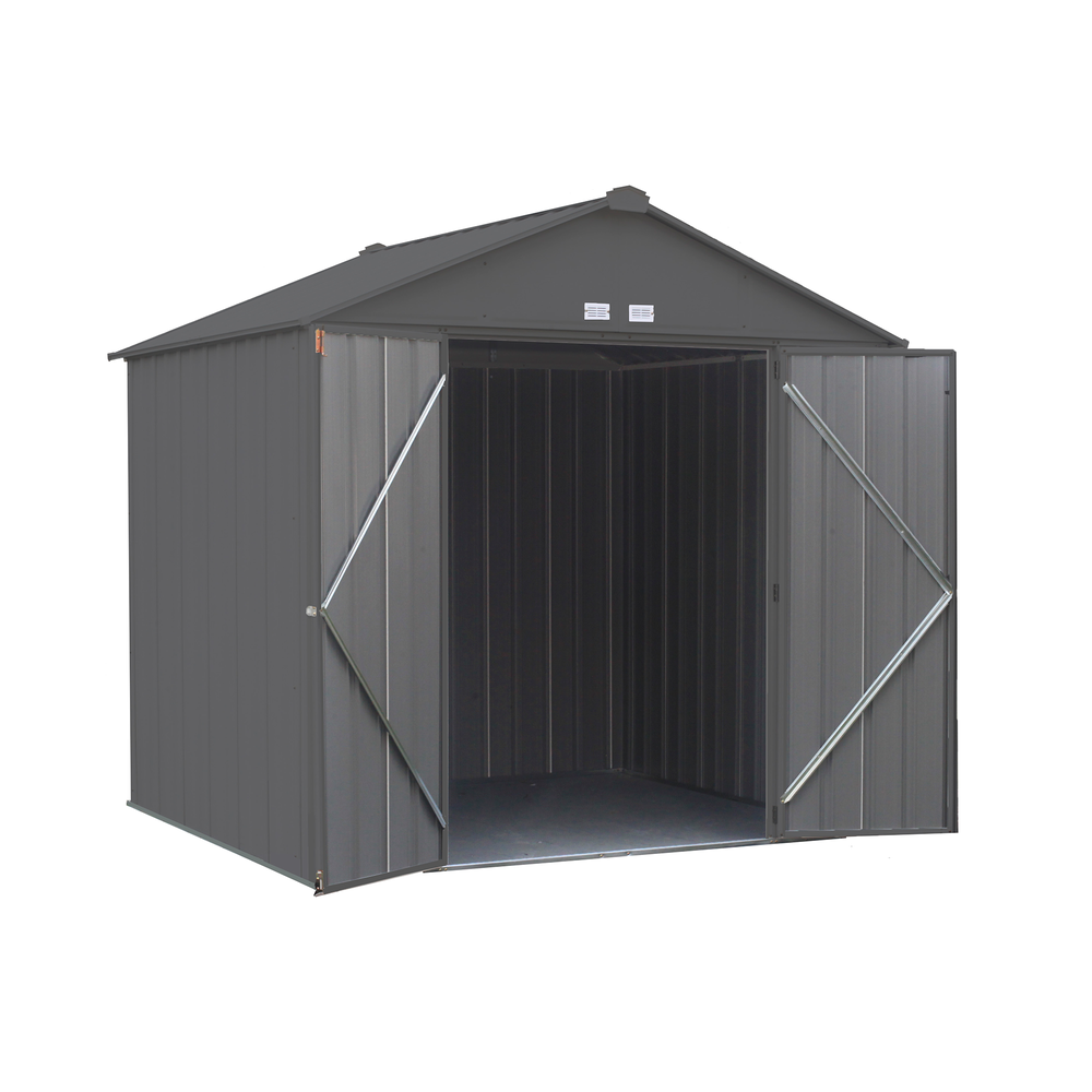 Arrow Ezee Steel Shed Galvanized High 8 x 7 Ft. In Gable