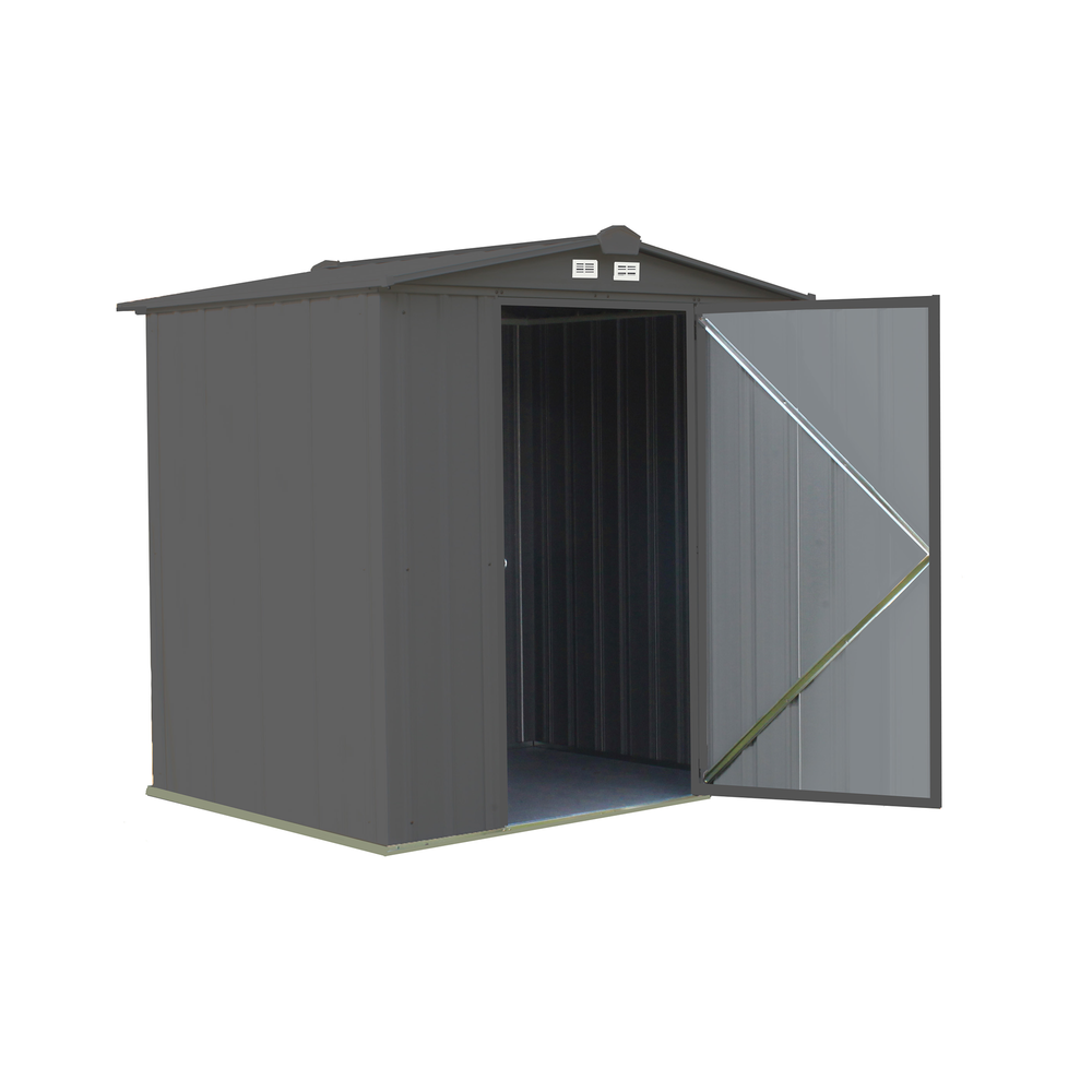 Arrow Ezee Steel Shed Galvanized Low 6 x 5 Ft. In Gable