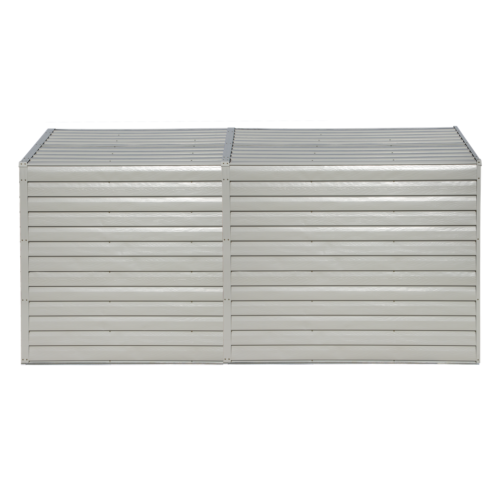 Arrow Yardsaver Steel Shed Pent Roof In Eggshell