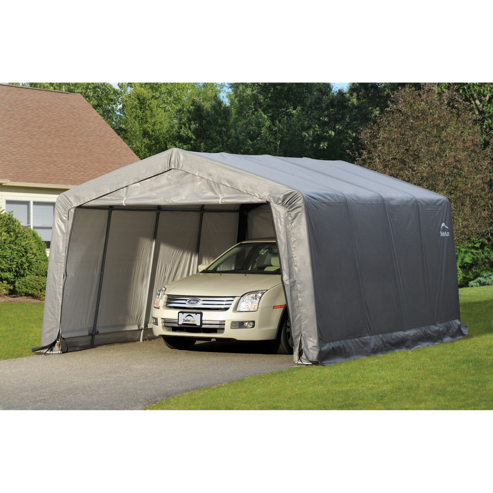 Shelterlogic Garage-In-A-Box 12 x 20 Ft. In Grey